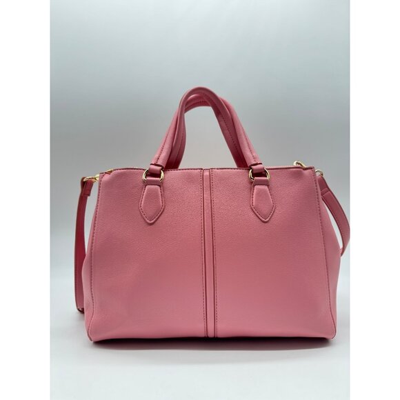 Macy's On 34th Robbinn colorblock faux-leather satchel crossbody bag - PINK - Picture 2 of 9